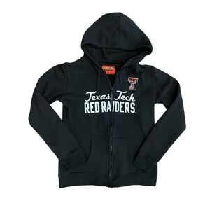 Texas Tech Red‎ Raiders Hoodie Full Zip Cover One Black XL NCAA Kids Unisex